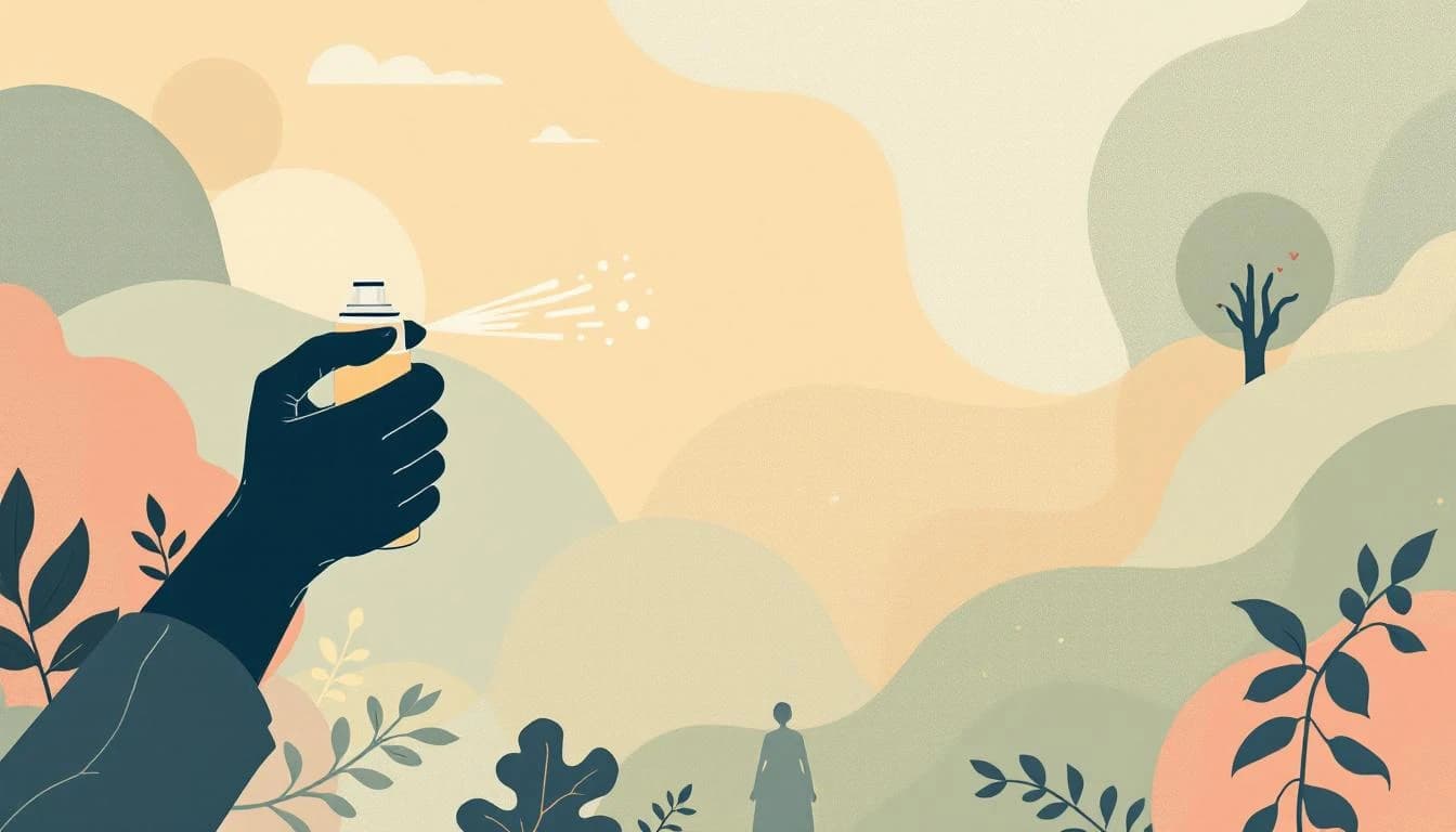 Warm illustration showing naloxone spray silhouettes and safety net patterns reaching across communities