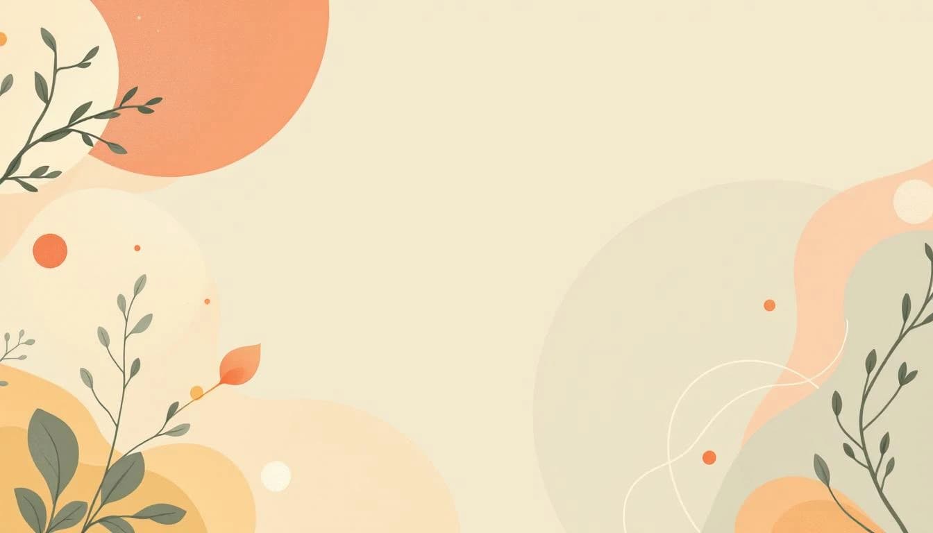 Warm editorial illustration showing botanical leaf patterns and molecule structures as therapeutic symbols, representing healing through nature and scientific progress in psychedelic medicine research