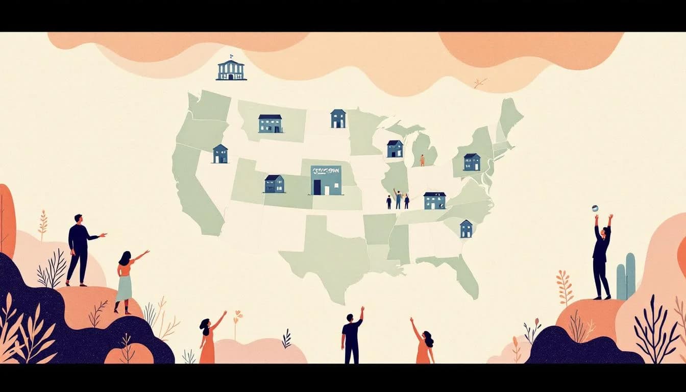 Correctional facility with medication treatment symbols showing access barriers and regional disparities