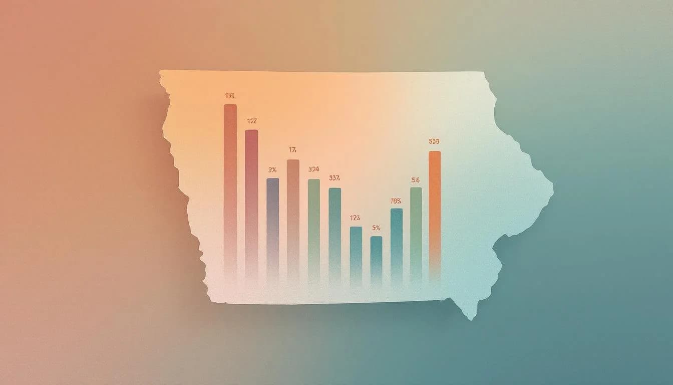 Data visualization showing Iowa overdose trend shift from opioids to psychostimulants
