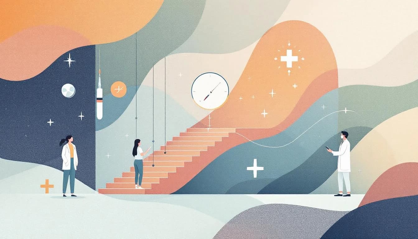 WHO guideline update medical treatment symbols with long-acting medication pathways