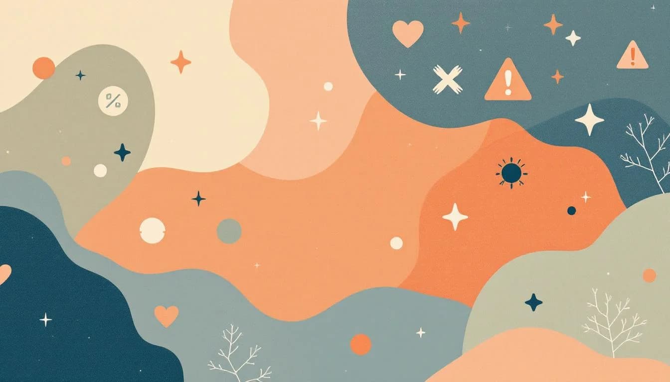 Abstract visualization of synthetic opioid crisis with warning symbols and protective medical elements