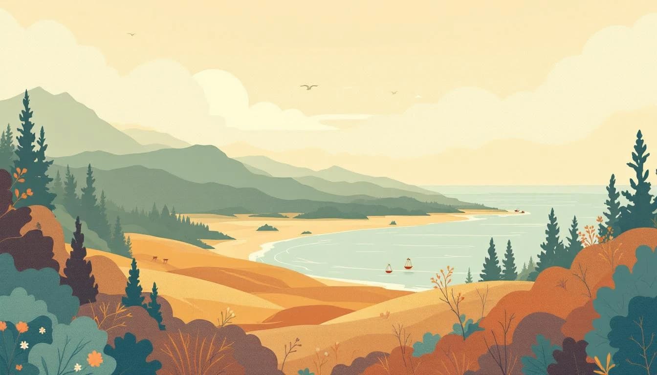 North Carolina state landscape with justice and recovery symbols, opioid settlement documents, and community treatment center imagery in warm muted tones
