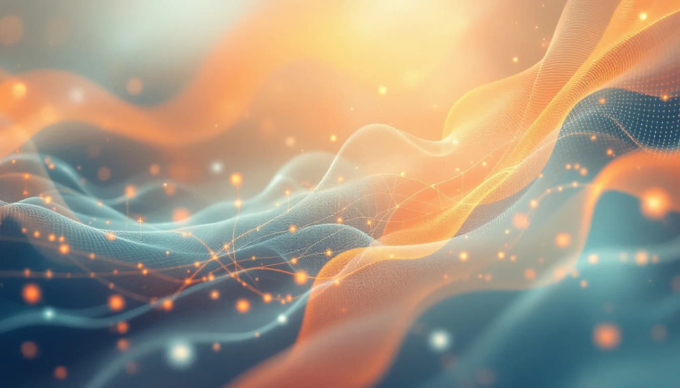 Abstract visualization of AI analyzing health data patterns for overdose risk prediction